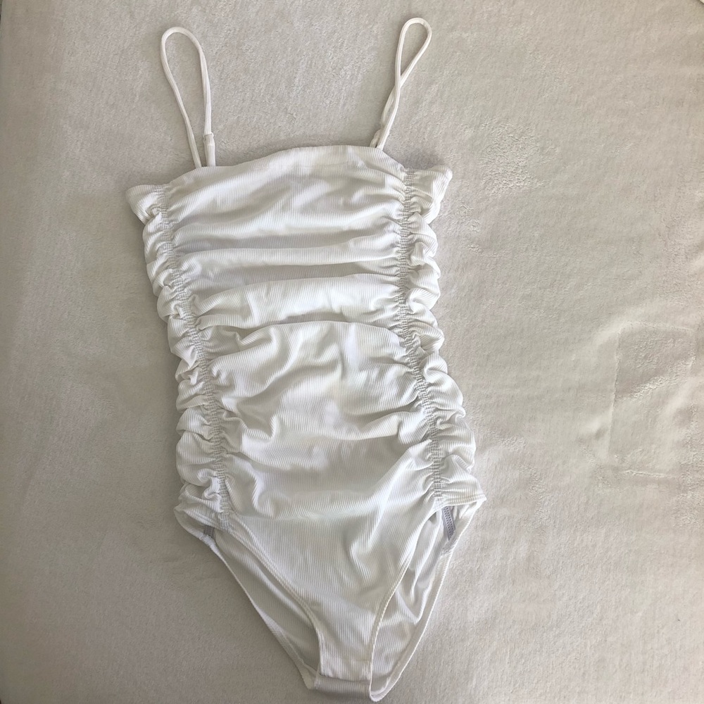 White Free People Bodysuit Size XS
